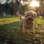 Cavoodle smiling and playing outdoors - Knose resources