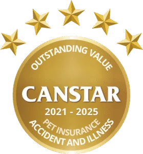 CANSTAR 2021 - 2025 - Outstanding Value - Pet Insurance - Accident and Illness OL