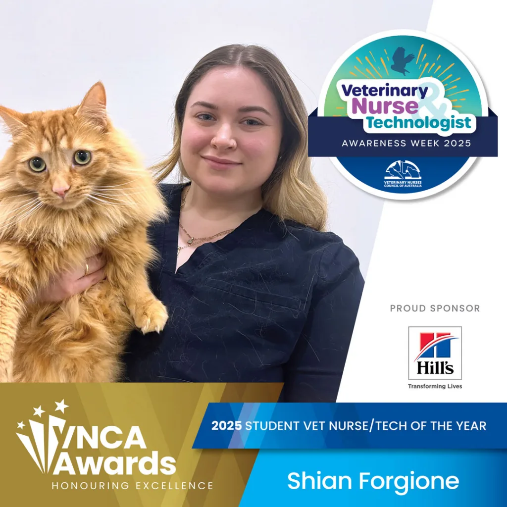 Congratulations to the 2025 Student Veterinary Nurses/Technologists of the Year!